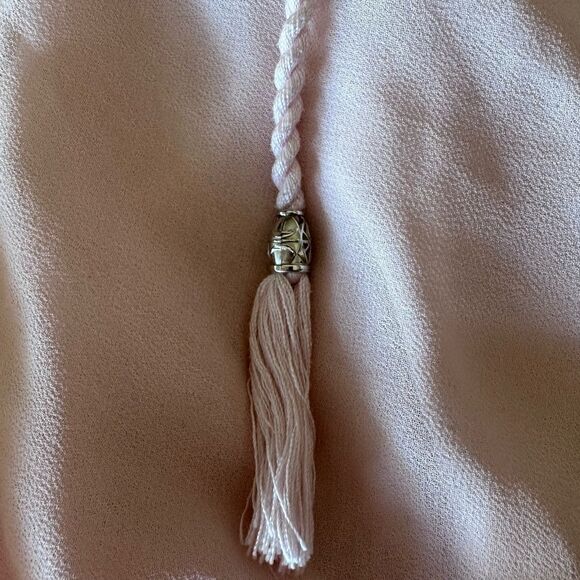 The Kooples romantic sheer tie shirt with peasant sleeves lace detail - Large - Picture 7 of 7